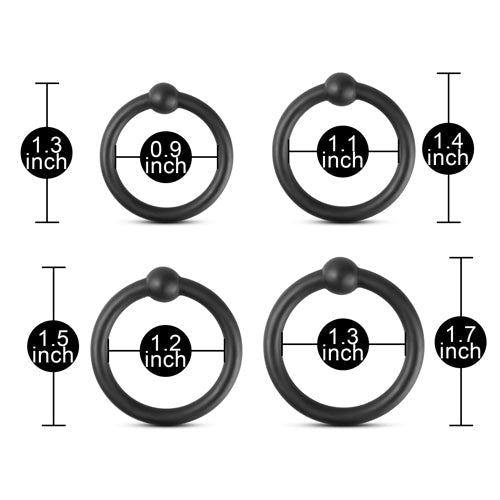 Pack of 4 Cock Rings