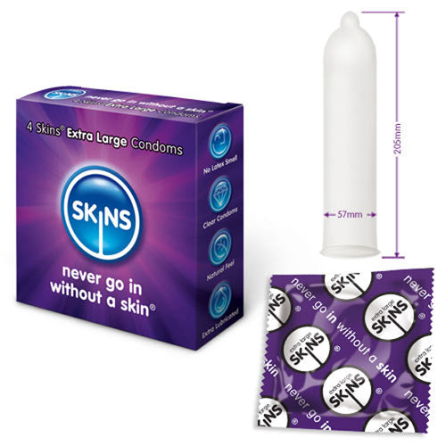 Skins Extra Large Condoms (Pack of 4)